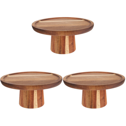 3Stk Holz Cupcake- Kuchen-Präsentations-Halter 2