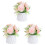 3 Sets Simulierte Mit Vase Element Pink 2