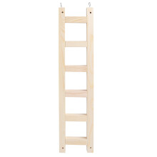 2 Pcs Wooden Parrot Ladder Swing Training Rack