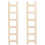2 Pcs Wooden Parrot Ladder Swing Training Rack 2