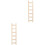 2 Pcs Wooden Parrot Ladder Swing Training Rack 3