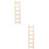 2 Pcs Wooden Parrot Ladder Swing Training Rack 7