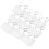 100Stk Blank Schlüsselanhänger Transparent Selbermachen 1