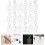 100Stk Blank Schlüsselanhänger Transparent Selbermachen 11