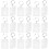 100Stk Blank Schlüsselanhänger Transparent Selbermachen 2