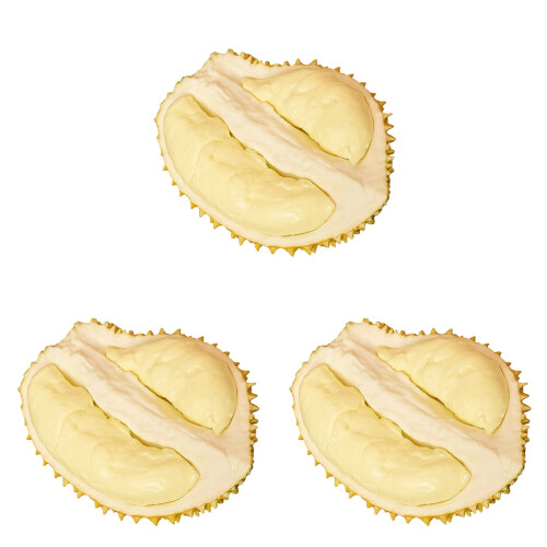 3Stk Künstliche Attrappen Durian Wohnaccessoire 1