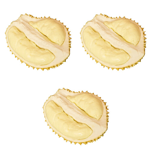 3Stk Künstliche Attrappen Durian Wohnaccessoire 2