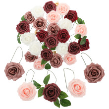 3 boxen künstliche , Seidenblumen, falsche