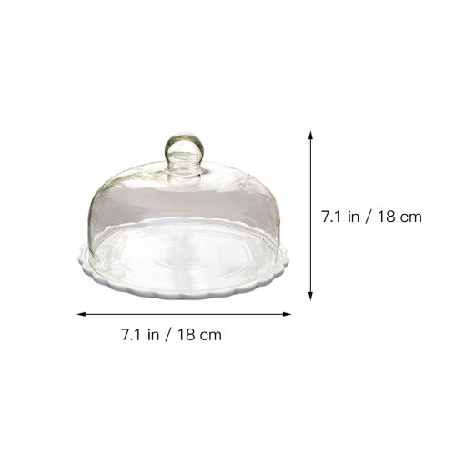 1 Set En Verre Pour Gâteau Assiette À Dessert 1