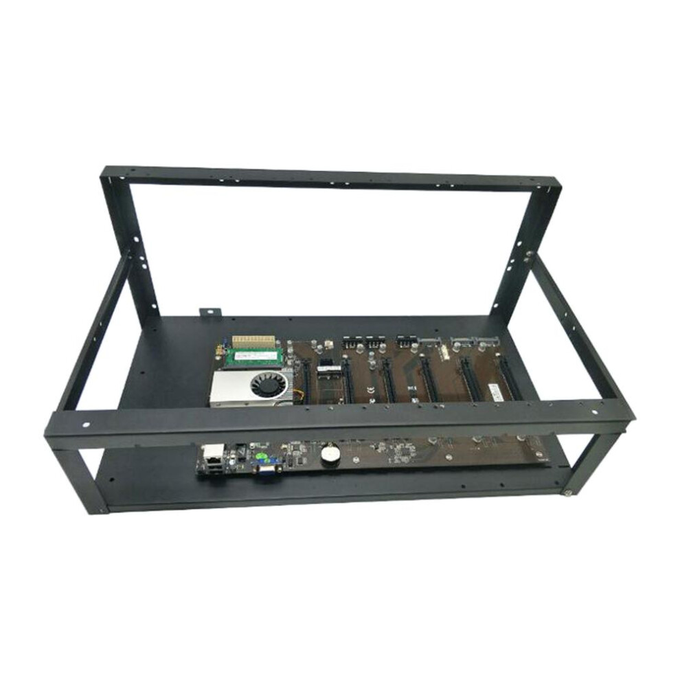 Gpu Mining Frame Rig Case For 6-8 Cards Optimal Heat Dissipation Black 9441359528608
