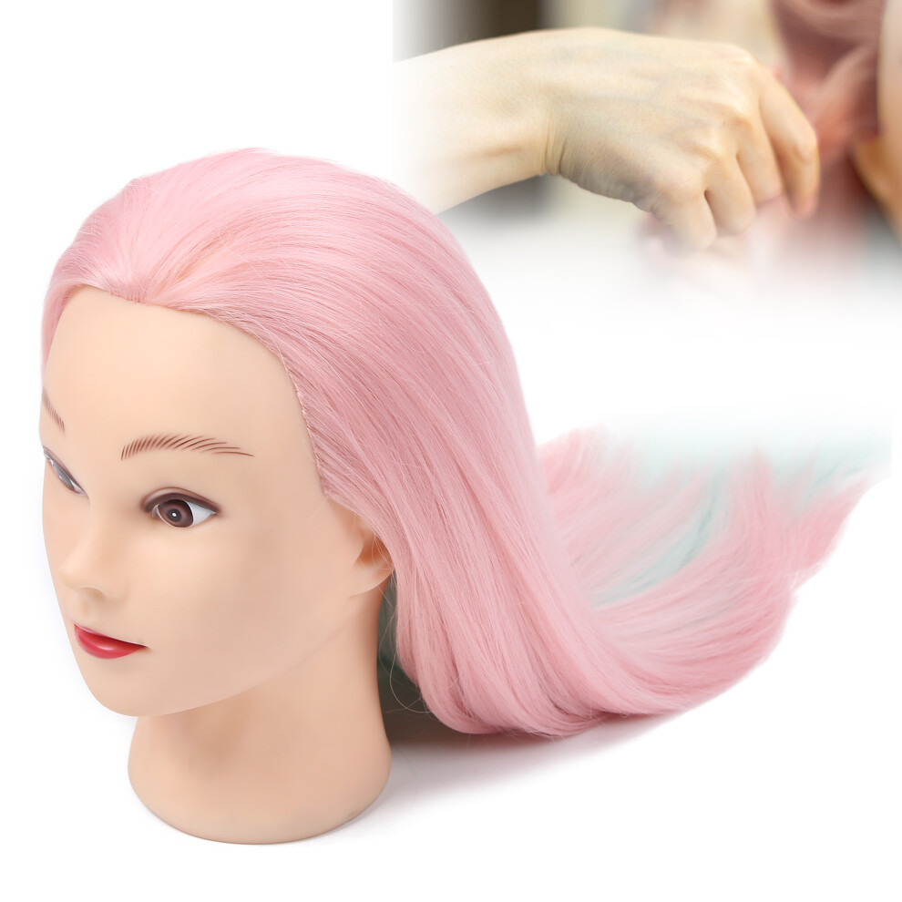 Mannequin Head with Hair, High Temp Synthetic, Light Red, 40cm