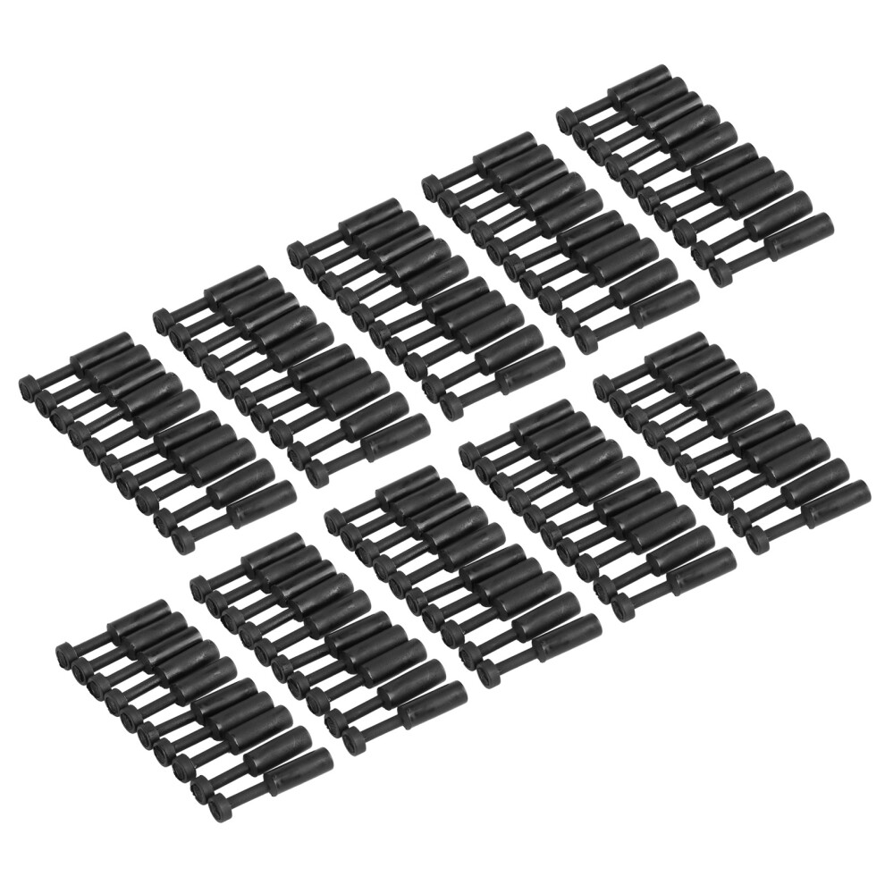 100Pcs 1/4In Plastic Pneumatic End Plugs, Quick Push-In Tube Fittings 4921359536124