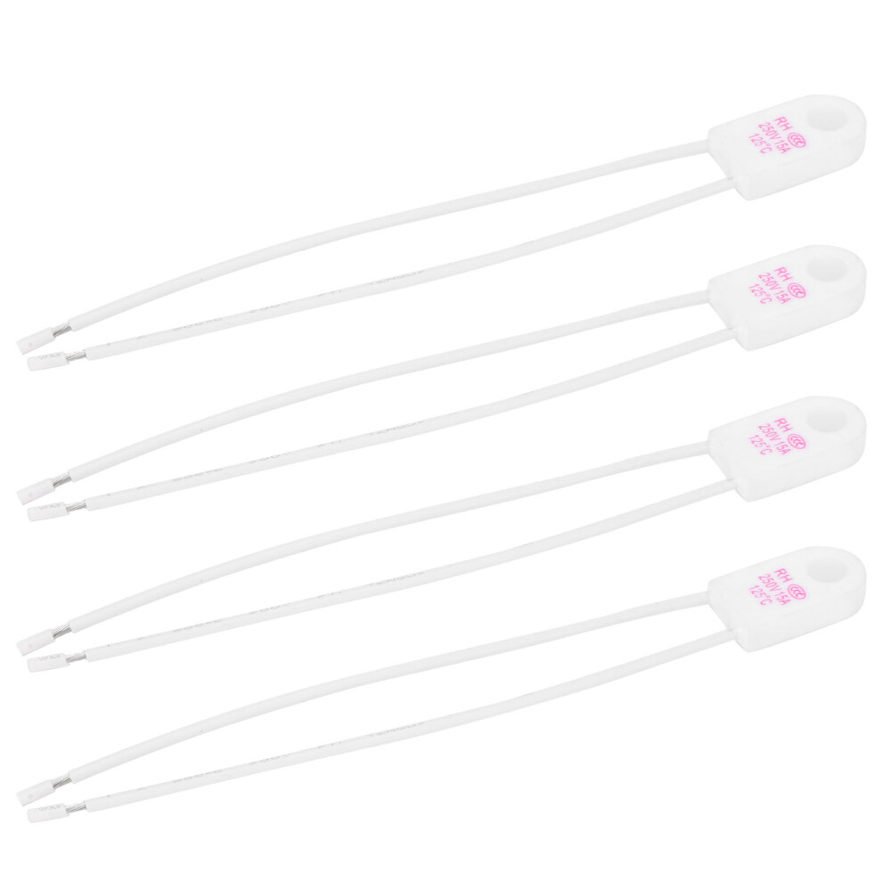 4Pcs Ceramic Thermal Fuses: 15A 125 Cut-Off Durable Circuit Safety 7901359534983