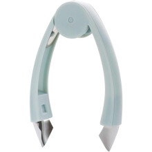 Utensílio prático para preparar frutas, removedor de talos de morango com lâmina em aço inoxidável 420, cabo ergonômico para facilitar a