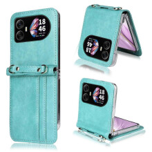 (Green) Crossbody Card Bag PU Folding Phone Case For Blackview Hero 10