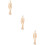 3 Stuks Gelijkman 16 Cm Decoratief Model Ornament 9