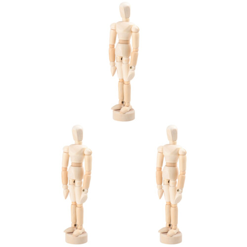 3 Stuks Gelijkman 16 Cm Decoratief Model Ornament 1