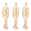 3 Stuks Gelijkman 16 Cm Decoratief Model Ornament 4