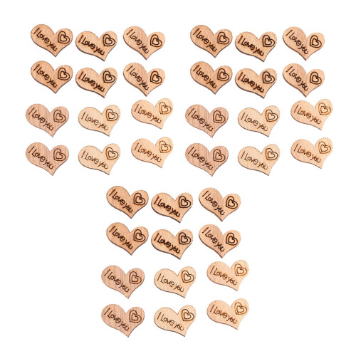 200 Herzförmige Holzstäbchen Bastelmaterial Für Diy 2