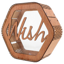 4Stk Holz Hochzeitskarte Segensnachricht Tischdekoration