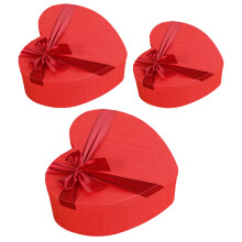 6 Rote Herzförmige Geschenkboxen Valentinstag Verpackung