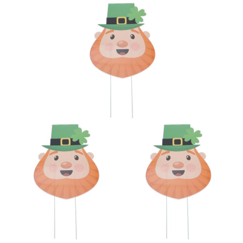 3St St. Patricks Day Gartenschild Gartenspieß 2