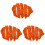 3 Sets Faux Chicken Chop Essen PVC 4