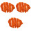 3 Sets Faux Chicken Chop Essen PVC 5