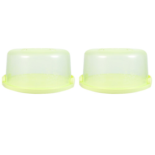 2Stk Handheld Cake Holder Runder Cupcake Transportbehälter Mit Deckel 2