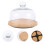 Gebäckplatte Snacktablett Brotplatte Mit Glasdeckel S Khaki 7