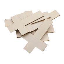 108 holzscheiben kreuzförmig, diy bastelzubehör, , khaki