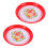 2Stk Snackteller Chinesisch Servierteller Festtags- Tablett 5