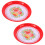 2Stk Snackteller Chinesisch Servierteller Festtags- Tablett 3