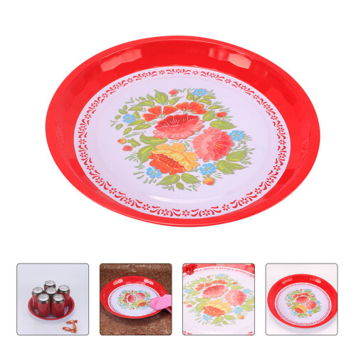 2Stk Snackteller Chinesisch Servierteller Festtags- Tablett 1