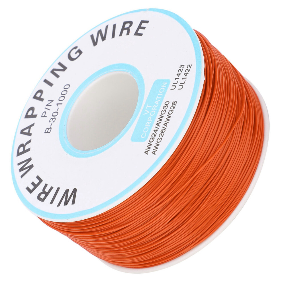 Wrapping Wire Circuit Board Copper Single Core 0.25Mm Orange 5021359540233
