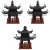 3Stk Deko Garten Chinesischer Skulptur 5
