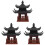 3Stk Deko Garten Chinesischer Skulptur 4