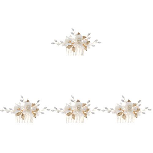 4Stück Braut Haar Diadem 1