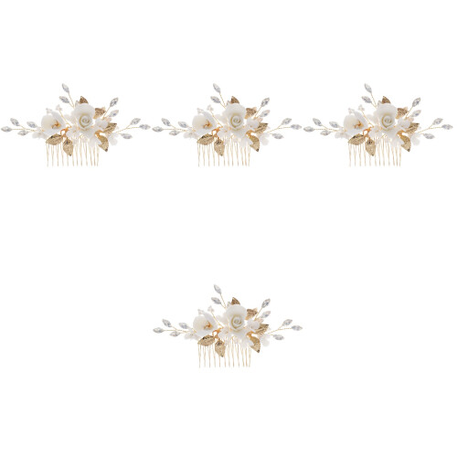 4Stück Braut Haar Diadem 2