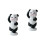 2Stk Panda Figur Mini Harz Für Garten 4