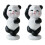 2Stk Panda Figur Mini Harz Für Garten 2