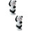 2Stk Panda Figur Mini Harz Für Garten 7