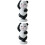 2Stk Panda Figur Mini Harz Für Garten 5