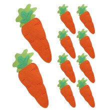 10 Stofftaschen Mit Karottendesign Für Ostergeschirr Und