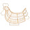 1St Eisenkunst Durchbrochen Haushaltskorb (Gold) 5