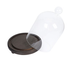 1 set transparente dessert-halter, kuchentablett, schutzhaube