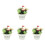 4Stk Simulation Topfpflanze Bonsai Kunstblume Desktop Ornament 4