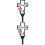 2Stk. Metallkreuz Gartenstecker Grabstecker Für 7