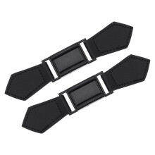 2 hebillas de con de cuero artificial para cinturón