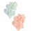 2 paires bébé , nœud vert et orange, taille M 1-2 ans 3